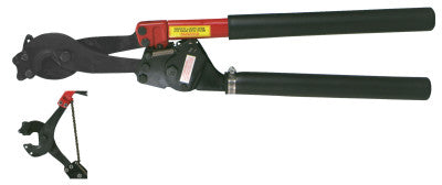 Ratchet Type Hard Cable Cutters, 29 1/4 in, Shear Cut
