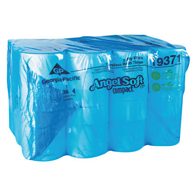 Compact Coreless Bath Tissue, White, 750 Sheets/Roll