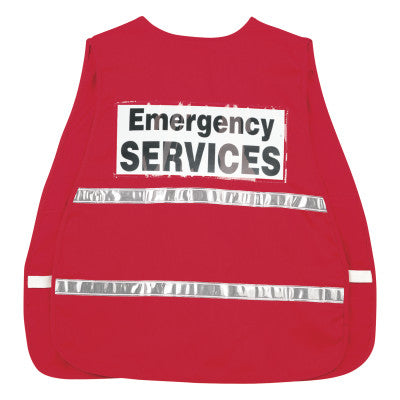 ICV204 Incident Command Vests, One Size, Red