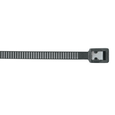 Self Cutting Cable Ties, 50 lb Tensile Strength, 11â€Â, Black, 50/Bag