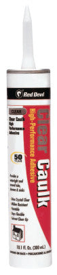 Clear Caulk, 10.1 oz Cartridge, Clear