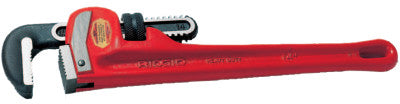 Heavy-Duty Straight Pipe Wrenches, Alloy Steel Jaw, 24 in