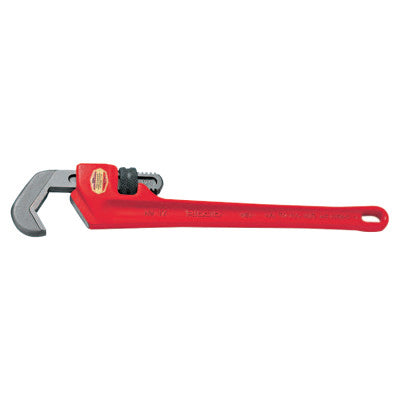 Aluminum End Pipe Wrenches, Forged Steel Jaw, 9 1/2in