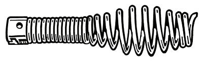 Drain Cleaner Tools, Bulb Auger, 7/8 in, for 3/8" Cable, T-203