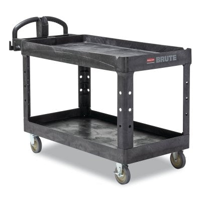 HD LIPPED 2-SHELF UTILITY CART LARGE