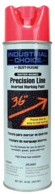 M1600/M1800 Precision-Line Inverted Marking Paint,17oz,Florescent Pink,WaterBase