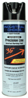 M1600/M1800 Precision-Line Inverted Marking Paint, 17 oz, Black, Water-Based