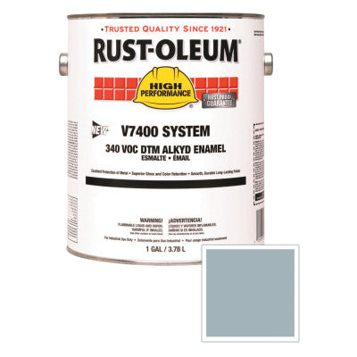 High Performance V7400 System DTM Alkyd Enamel, 1 Gal, Aluminum, Metallic