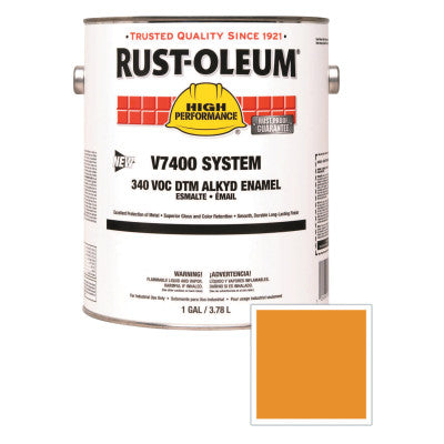 High Performance V7400 System DTM Alkyd Enamel, 1 Gal, Old Ctrpllr Yellow, HG
