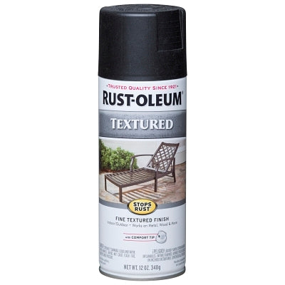 STOP RUST TEXTUREDBLACKSPRAY PAINT 12 OZ