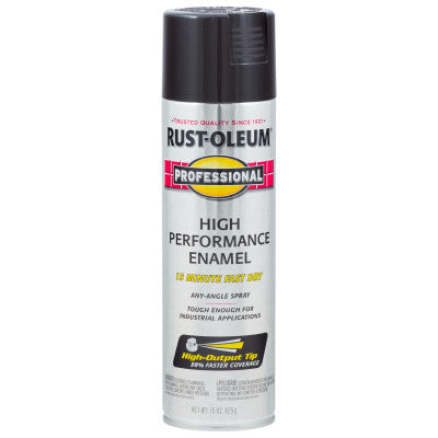 High Performance Enamel Spray Paints, 15 oz, Black, Gloss Finish