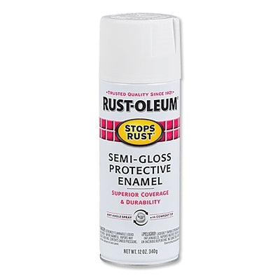 STOPS RUST SPRAY GLOSS WHITE 12 OZ.