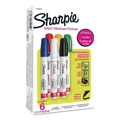 SHARPIE PAINT 6CT ASST MED 1 EA AND 1PK =6CT