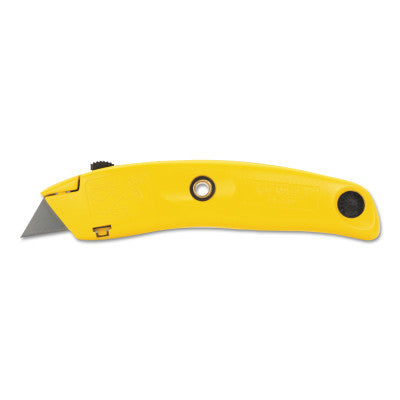 Swivel-Lock Retractable Utility Knives, 9.2 in, Steel Blade, Cast Aluminum