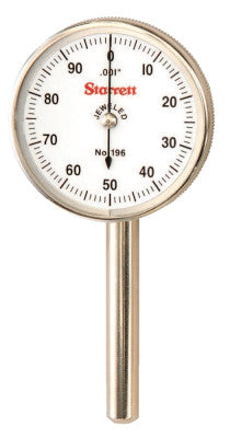 196 Series Universal Back-Plunger Dial Test Indicators, w/Adapter