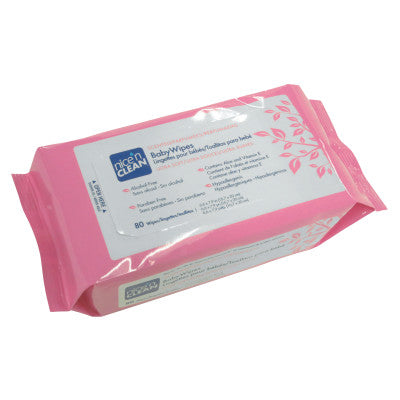 Nice 'n Clean Baby Wipes Fresh Scent, 6 1/2 x 9, White, 80/Pack