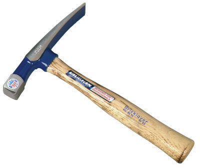 Bricklayer's Hammers, Carbide Chisel, 16 oz, 11 in, Hickory Handle