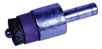 Stem-Mounted Pilot Bonding Brushes, Stainless Steel, 20,000 rpm, 1/2"
