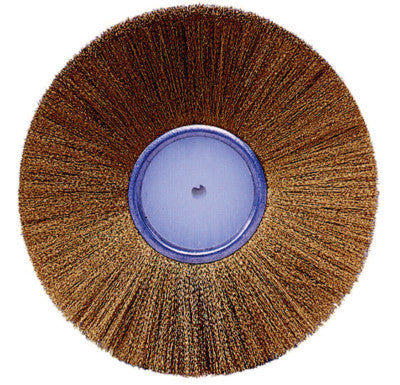 Plater's Wire Wheel, 4 in Dia, .004 in Brass Wire