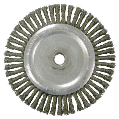 Vortec Pro Knot Wire Wheels, 5 in D, 0.02 in Carbon Steel Wire, 12,500 rpm