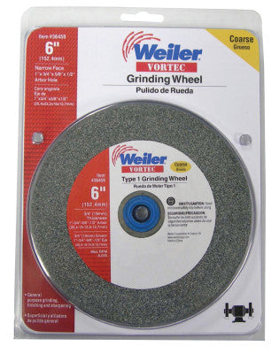 Vortec Pro Type 1 Grinding Wheels, 6 X 3/4, 1" Arbor, 36