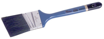 Angle Sash Brushes, 1/2" thick, 2 1/4" trim, Black China/Nickel, Foam handle