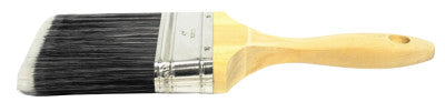 Wall Paint Brushes, 1 in thick, 3 in trim, Poly/Nylon, Wood handle, 4" wide