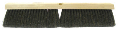 Horsehair/Polypropylene Blend Fine Sweep Brush, 18 in Hardwd, 3 in Trim