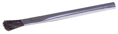 Acid/Flux Brushes, 5/16" wide, 3/4" trim, Black Horsehair, Tin Ferrule handle