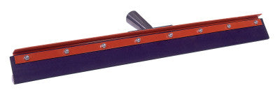 Floor Squeegees, 24 in, Black Rubber, Straight