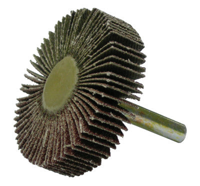 Tiger Mounted Flap Wheels, 2 in, 80 Grit, 25000 rpm, Stem Mount