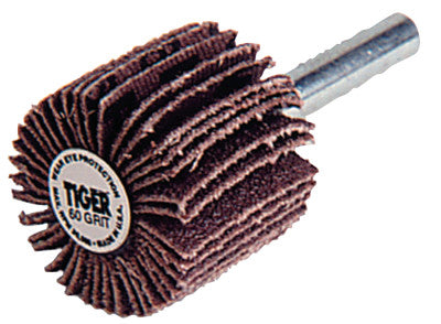 Tiger Mounted Flap Wheels, 2 1/2 in, 80 Grit, 23000 rpm