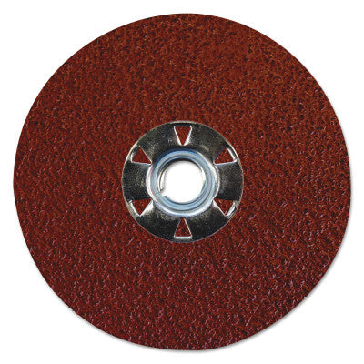 Tiger Aluminum Resin Fiber Discs, 4 1/2 in, 5/8 Arbor, 36 Grit, Aluminum Oxide