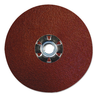 Tiger Aluminum Resin Fiber Discs, 5 in Dia, 5/8 Arbor, 60 Grit, Aluminum Oxide