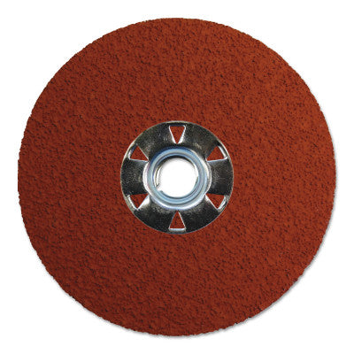 Tiger Ceramic Resin Fiber Discs, 4 1/2 in Dia, 5/8 in-11 Arbor, 24 Grit, 25/Box
