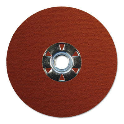 Tiger Ceramic Resin Fiber Discs, 4 1/2 in Dia, 5/8 in-11 Arbor, 80 Grit, 25/Box