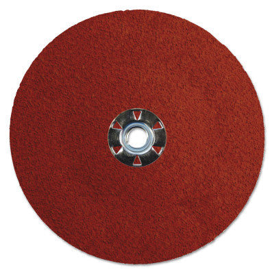 Tiger Ceramic Resin Fiber Discs, 7 in Dia, 5/8 Arbor, 24 Grit, Ceramic