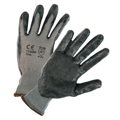 PosiGrip Coated Gloves, Large, Dark Gray/Gray