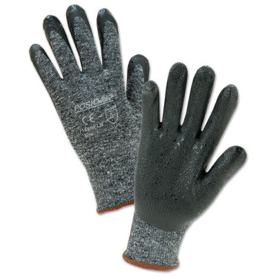 Nitrile Coated Gloves, X-Large, Black/Gray, 10 1/2 in, Palm Coated
