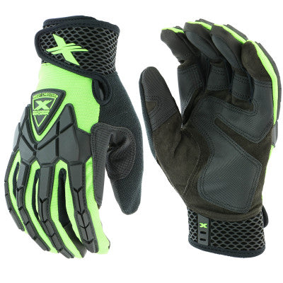 Extreme Work Strike ProteX with XLock Cuff, X-Large, Black/Lime Green