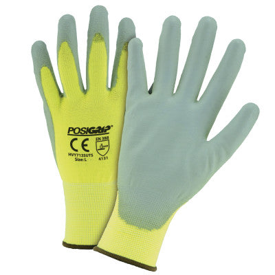 Touch Screen Hi Vis Gloves, 2X-Large, Gray/Yellow