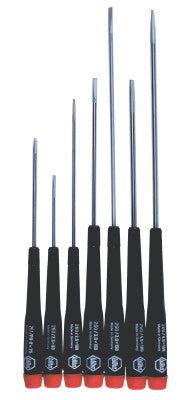 Precision Tool Sets, Slotted; Phillips, 7 Piece