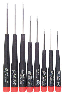 Precision Tool Sets, Hex, 8 Piece