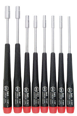 Precision Series Nut Driver Sets, 3/32";7/64";1/8";9/64";5/32";3/16";7/32";1/4"