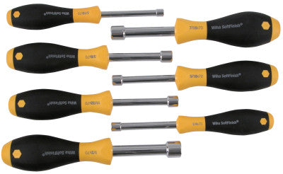 Wiha Hollow Shaft Nutdriver Sets, 3/16"; 1/4"; 5/16"; 11/32"; 3/8"; 7/16"; 1/2"