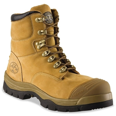 OLIVER 6" LACE-UP BLK LEATHER WORK BOOTS-SZ 9