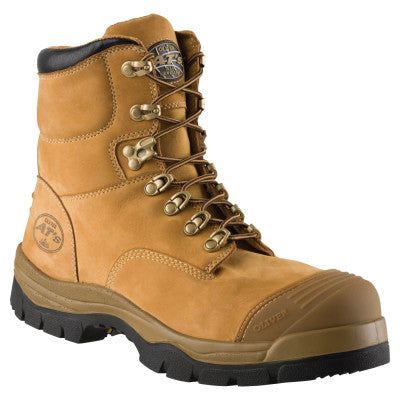 General Purpose Leather Work Boots, Size 10, 5 in H, Tan