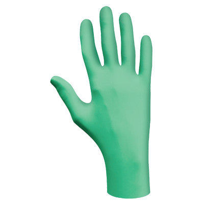 Disposable Natural Rubber Latex Gloves, Lightly Powdered, 5 mil, Large, Green
