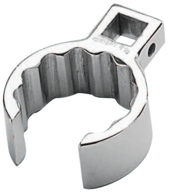 1/2" Dr. Flare Nut Crowfoot Wrenches, 1 3/8 in Opening, 12 Pt
