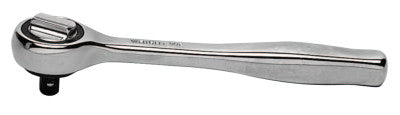 1/4" Drive Ratchets, Round, 5 1/4 in, Chrome, Contour Grip